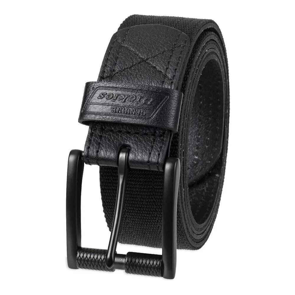 NEW DICKIES Genuine Men's Casual Black Nylon Work Belt w/Roller Buckle